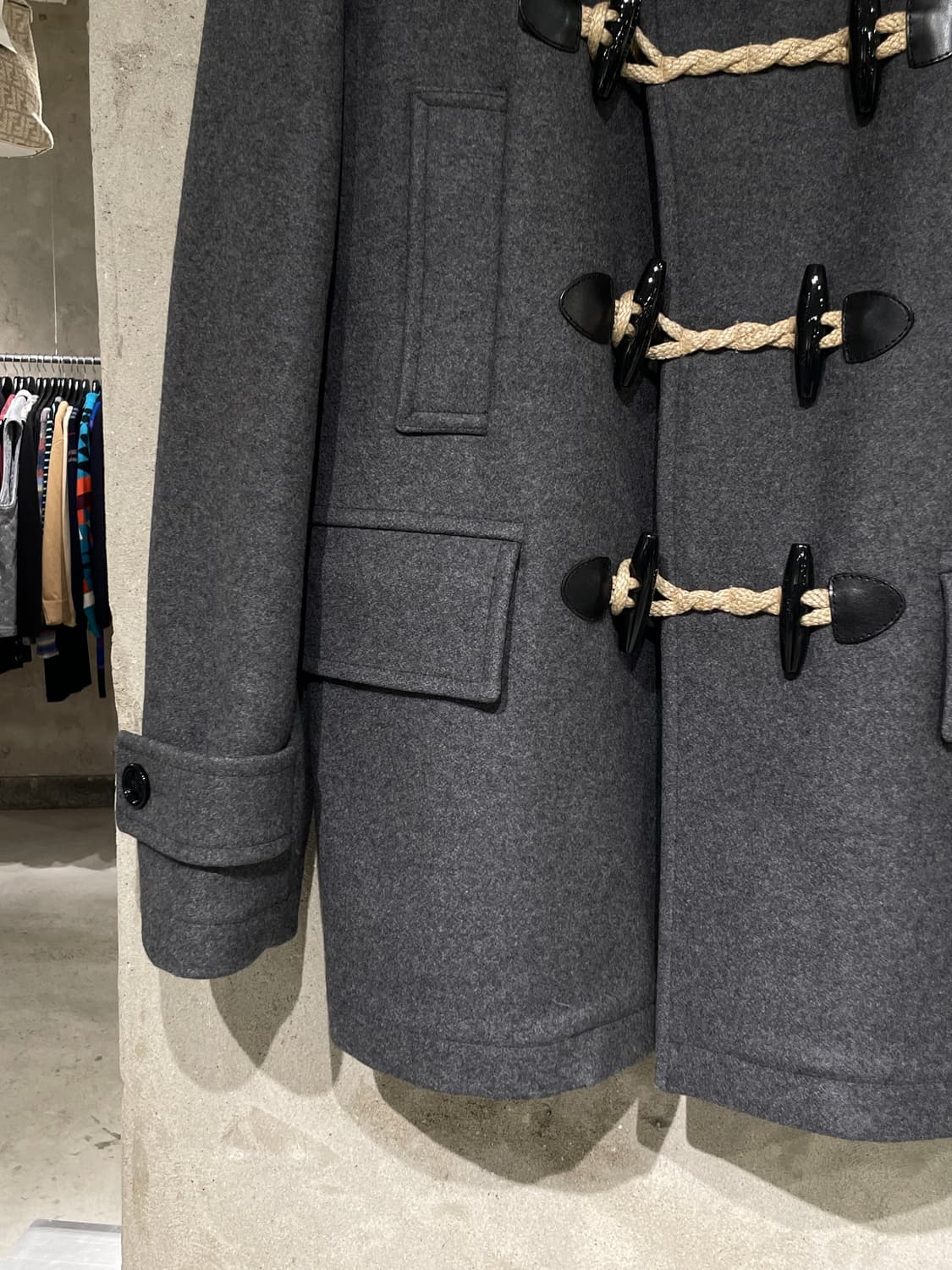 버버리 그레이 울 더플 코트 상품이미지4