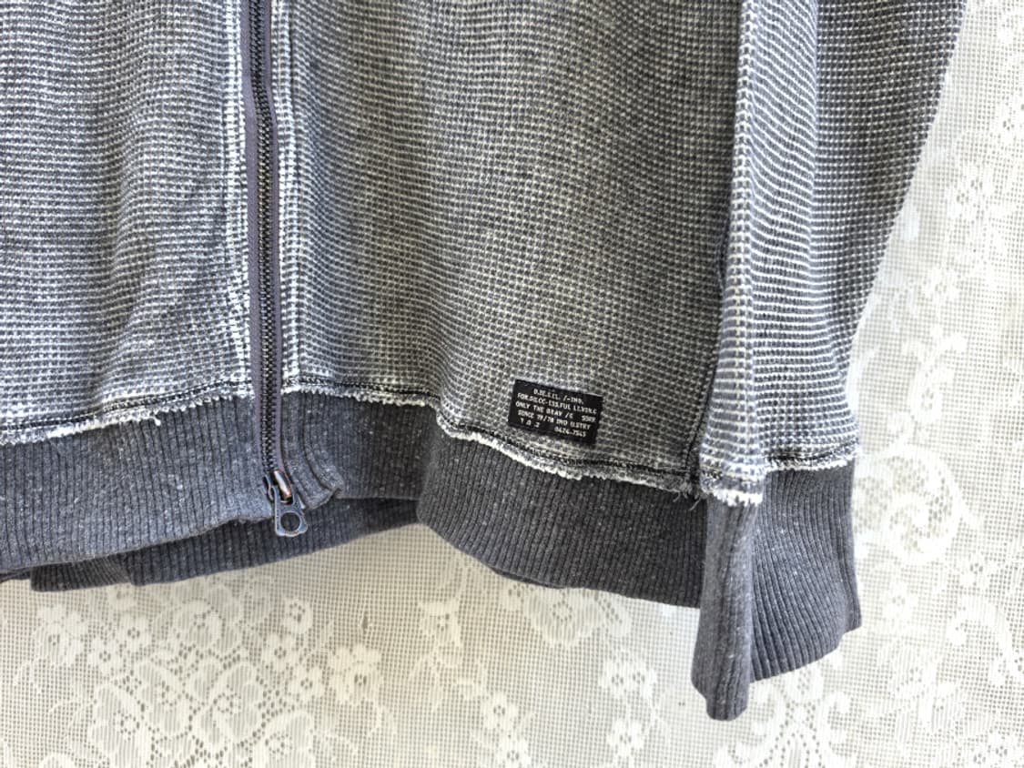 Diesel 디젤 숄카라 와플 니트 집업 상품이미지3