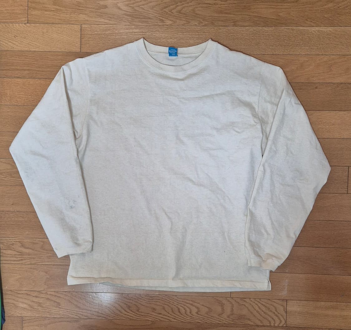 굿온 L 사이즈 아이보리 긴팔 티셔츠 상품이미지1