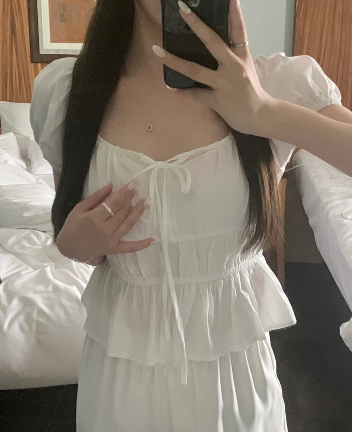 [단종 새제품]리브아워 모이 블라우스 아이보리 moi blouse 상품이미지1