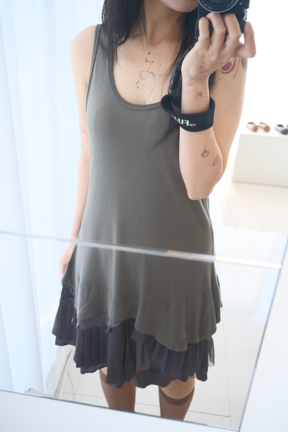 frill layered sleeveless dress 상품이미지1