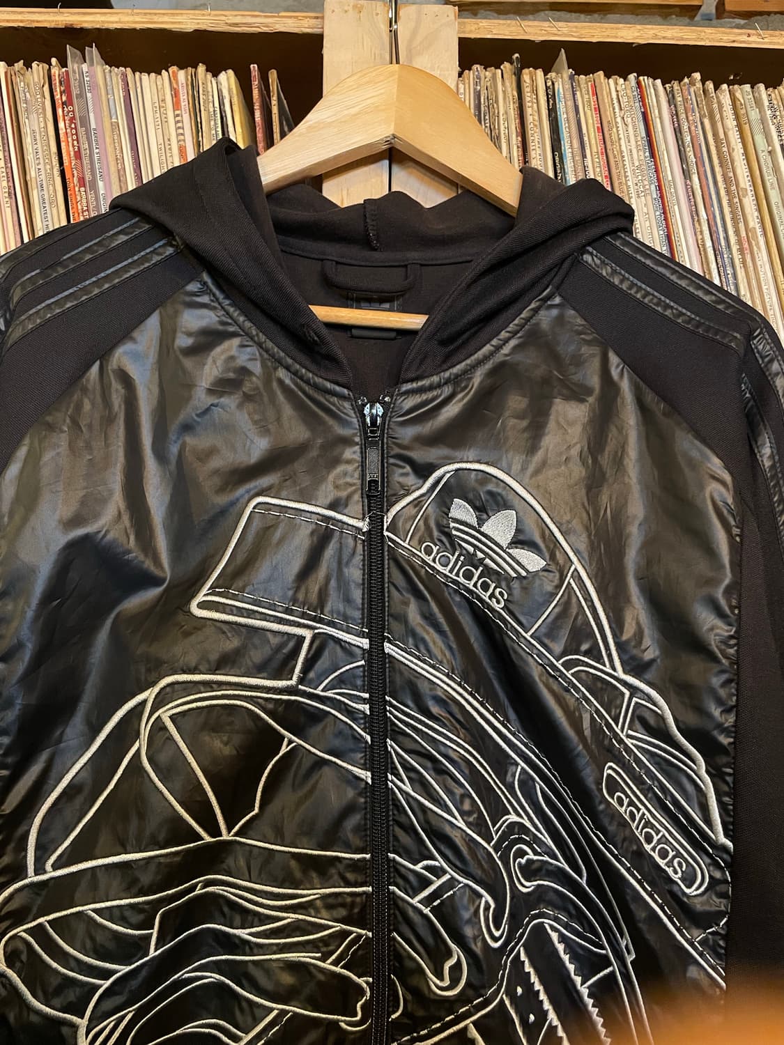 아디다스 슈퍼스타 슈즈자수 후드집업 상품이미지2