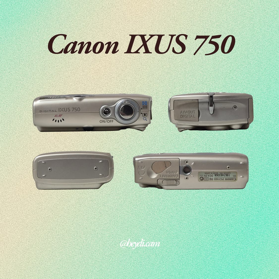 (아일릿 원희) 캐논 ixus750 IXY700 골드 상품이미지3