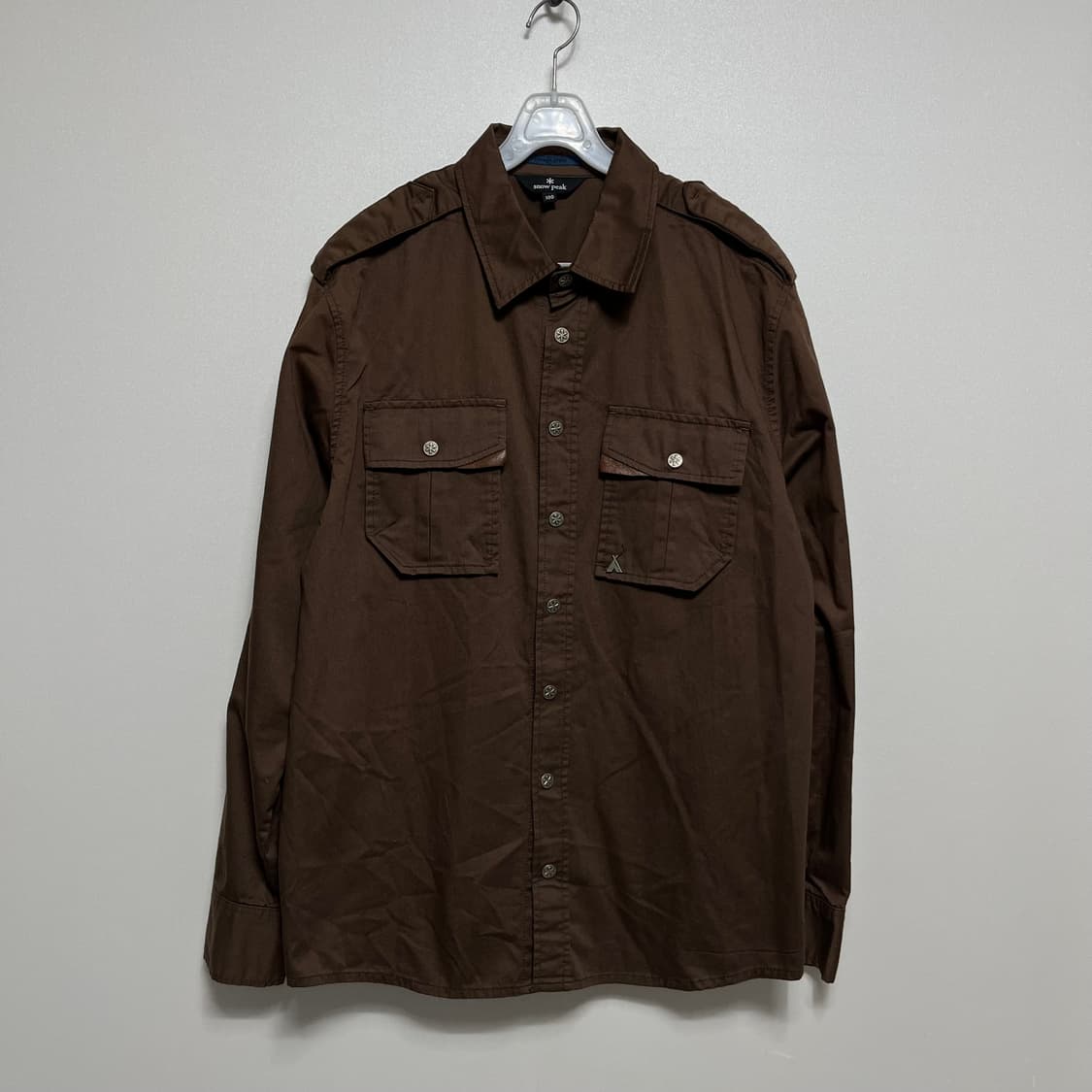 스노우피크 빈티지 브라운 셔츠 상품이미지1