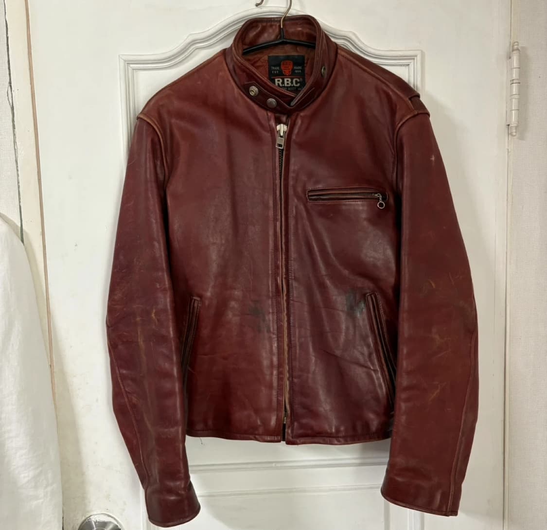 R.B.C 리얼 레더 빈티지 가죽 자켓 상품이미지1