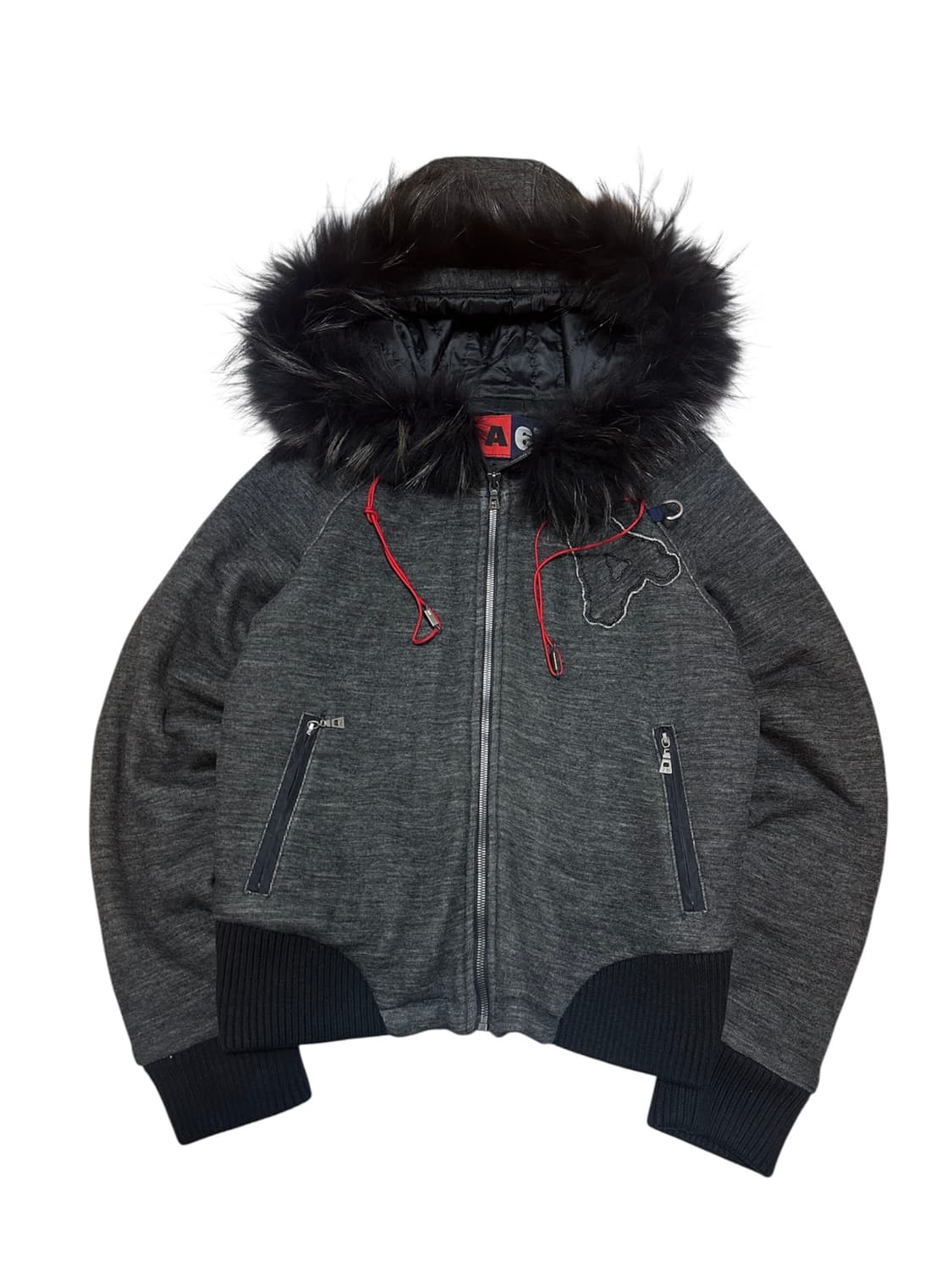 A6 y2k 퍼 후드 자켓 상품이미지1