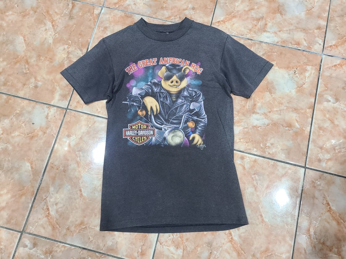 할리데이비슨 3D엠블럼 빈티지티셔츠 상품이미지1