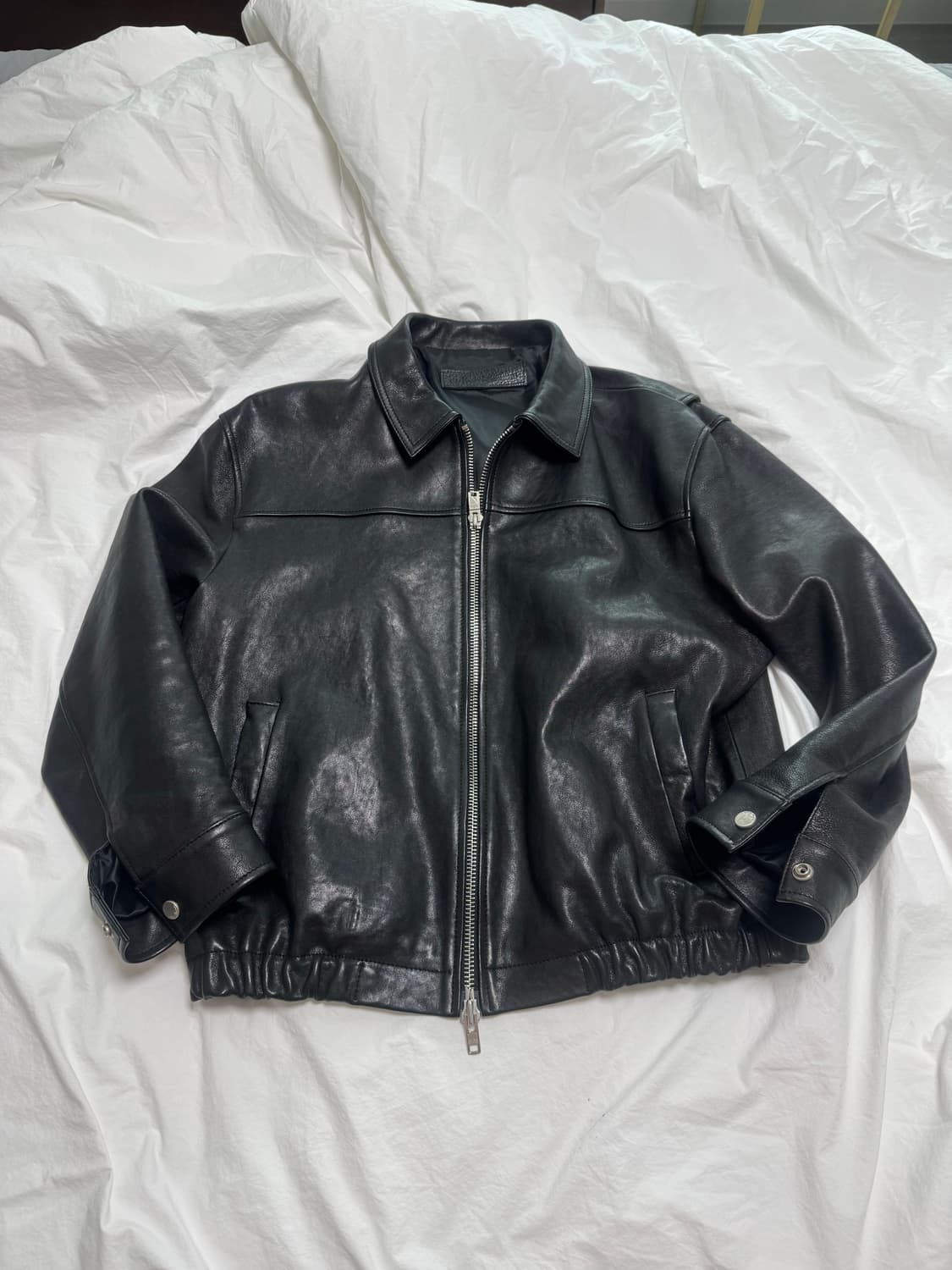 느와르 라르메스 세미오버핏 블루종 상품이미지2