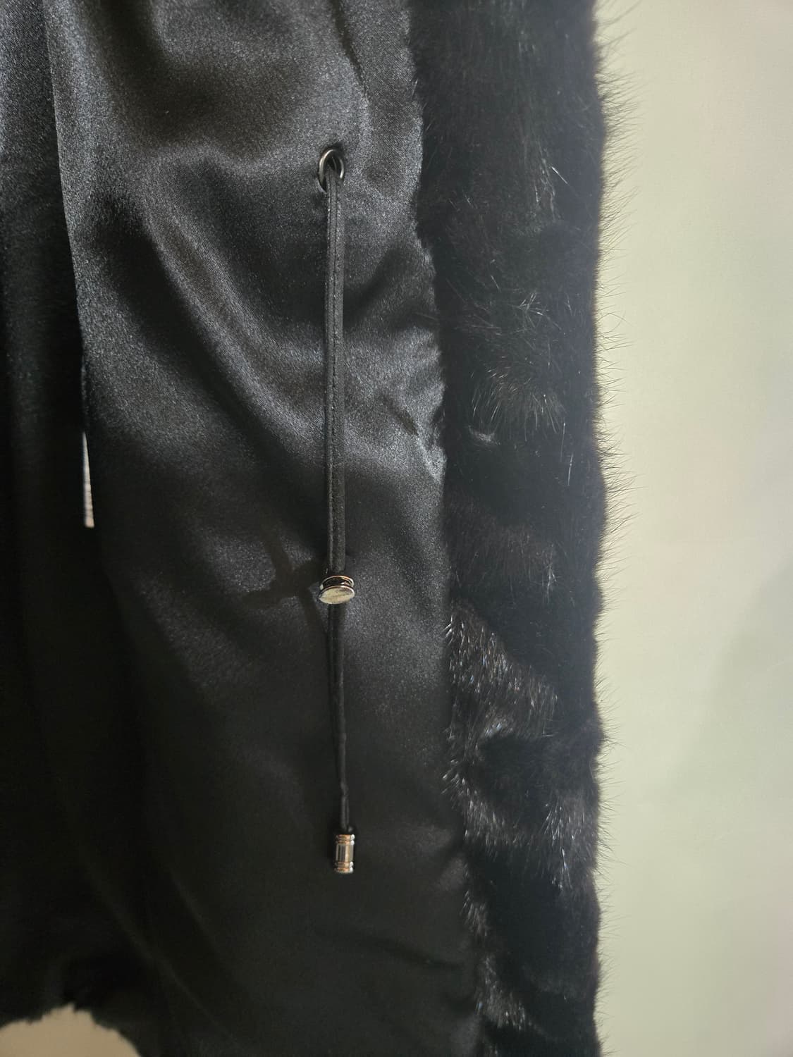 KASI BADY 키시바디 블랙+갈색 8부  롱밍크 코트 55 상품이미지6