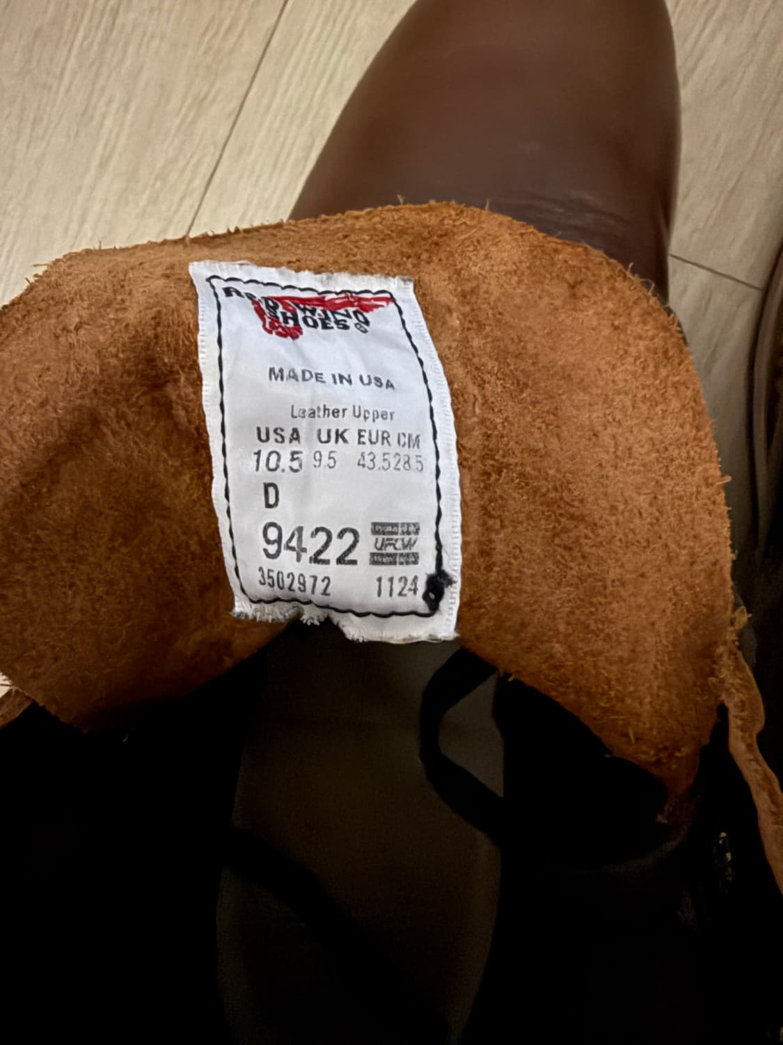 레드윙 벡맨 시가 9422   10.5 d 상품이미지5