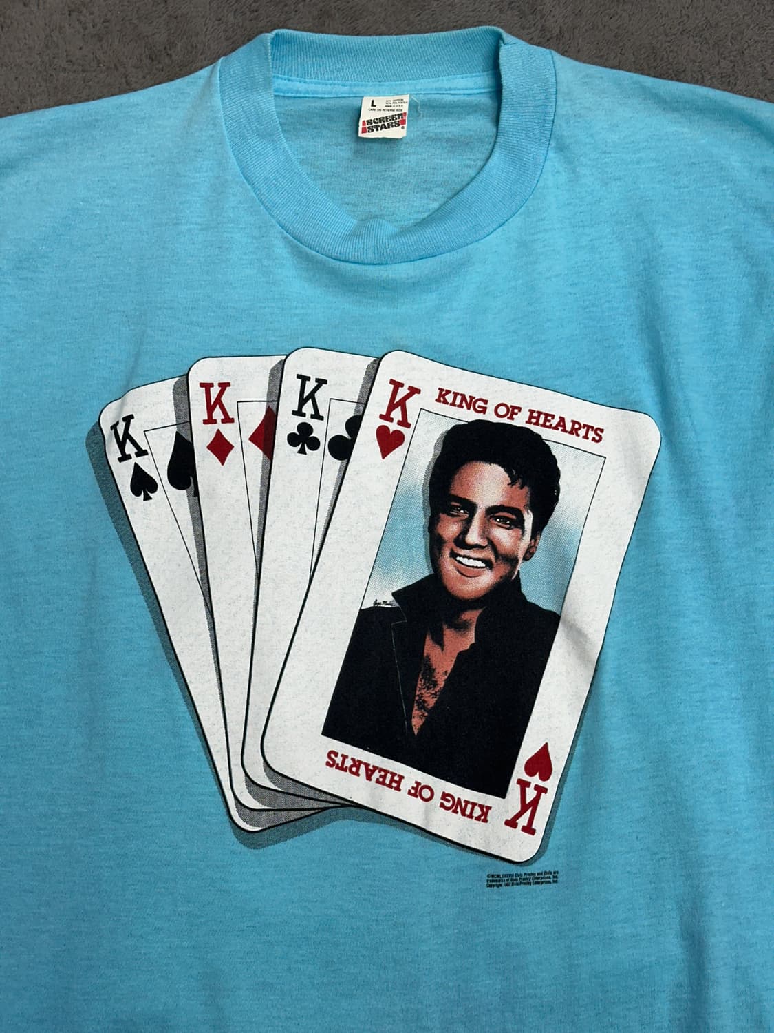 Late 80s Elvis Presley 티셔츠 L 상품이미지3
