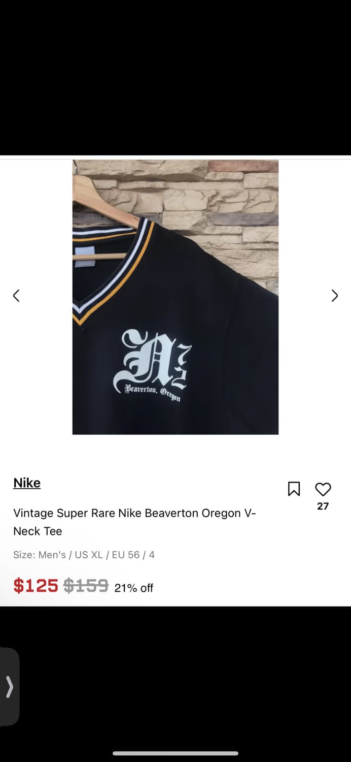 나이키 00s Beaverton Oregon 브이넥티셔츠 상품이미지4