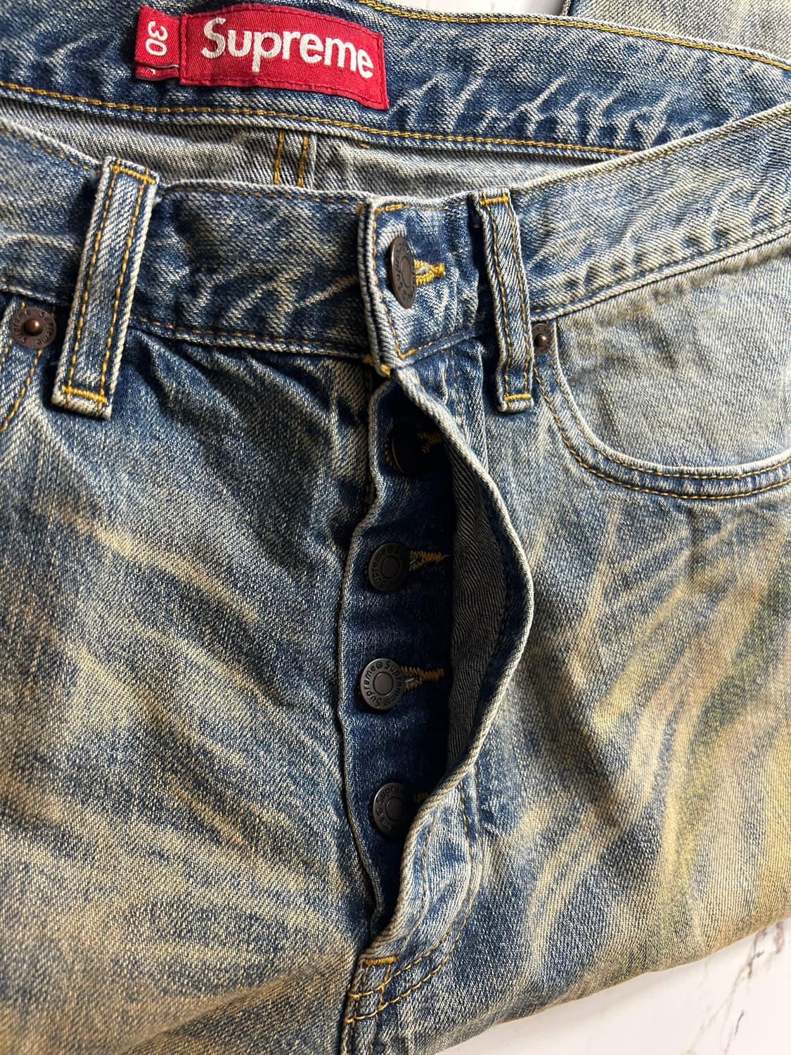 슈프림 Regular Jean FW25 Dirty Indigo 30 상품이미지7