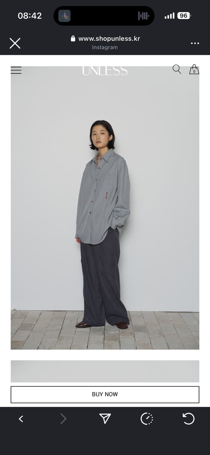 unless round-tuck pants, charcoal S 상품이미지1