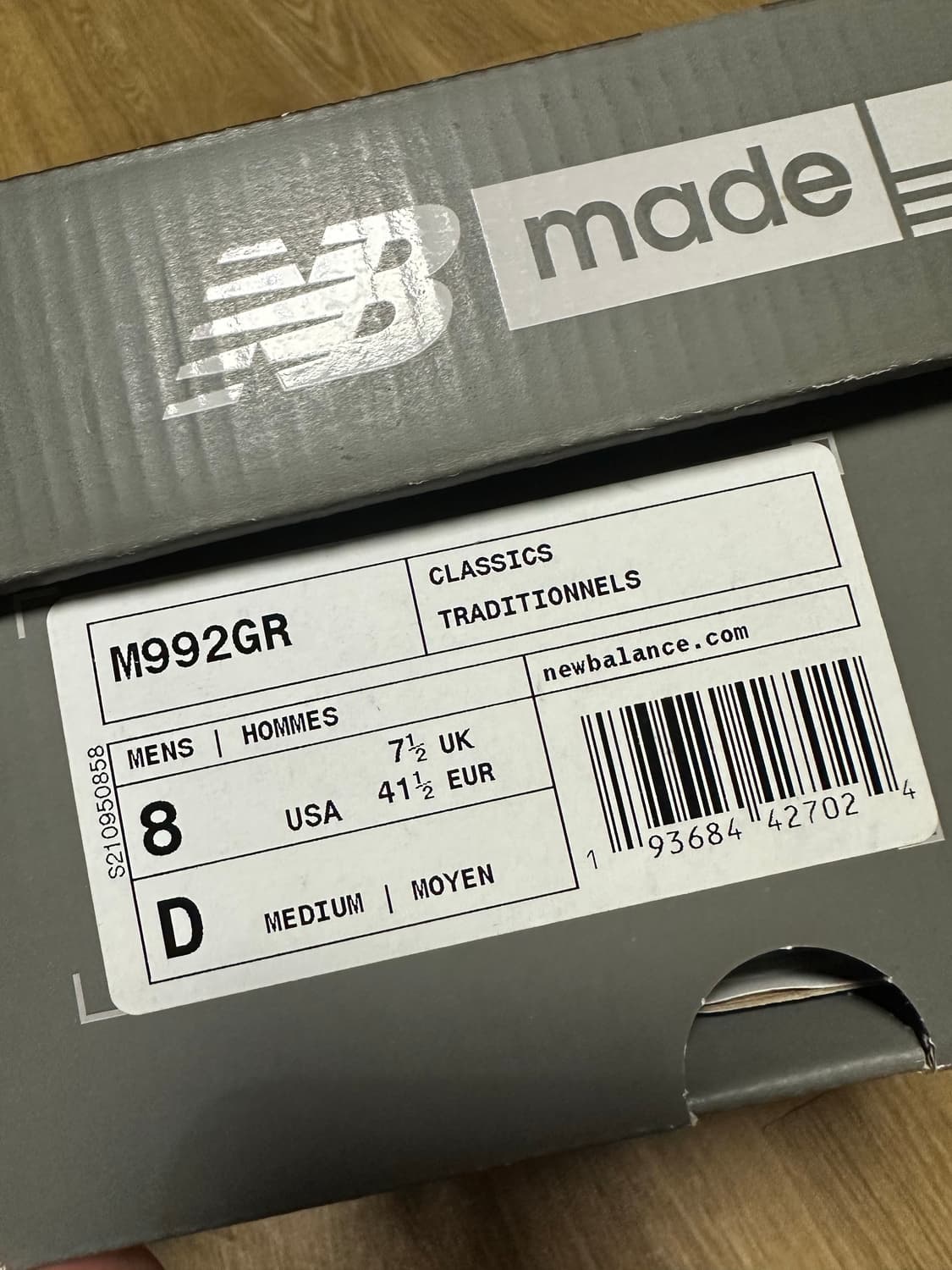 [260] 뉴발란스 992 usa 그레이 M992GR 상품이미지9