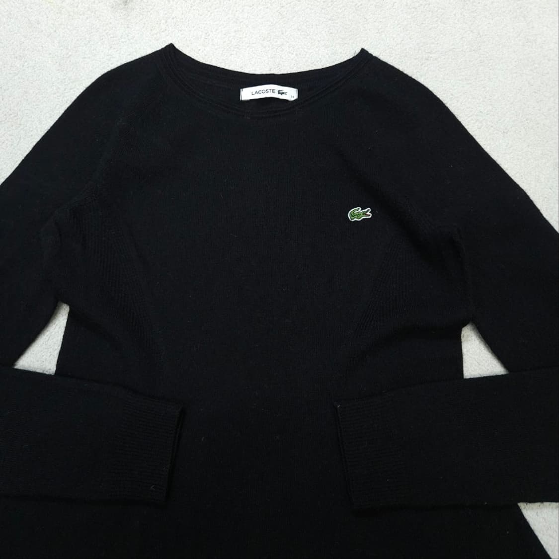 라코스테 울 니트 원피스 34 블랙 상품이미지4