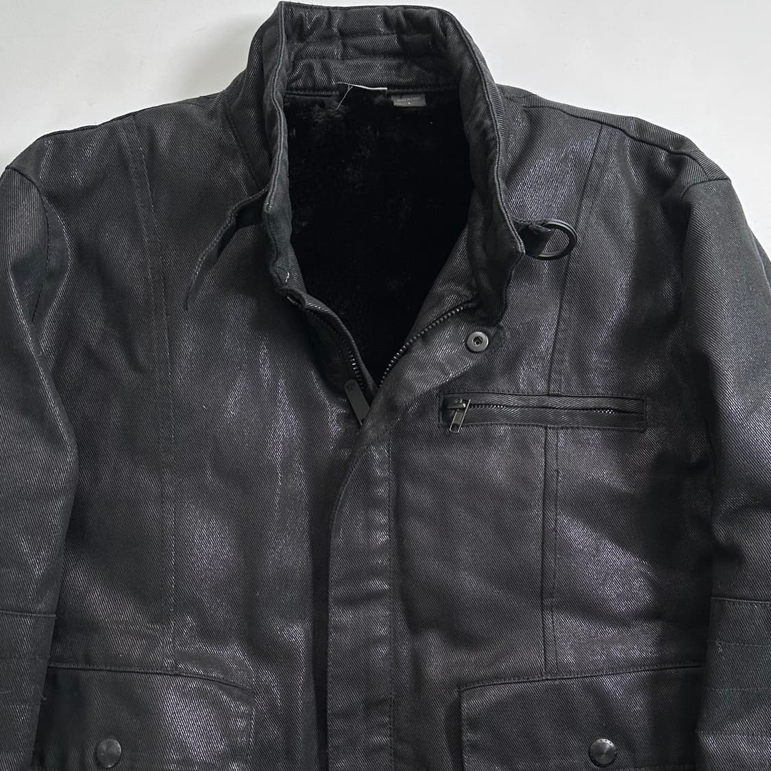 알마니 익스체인지 블랙 라이더 자켓 상품이미지2