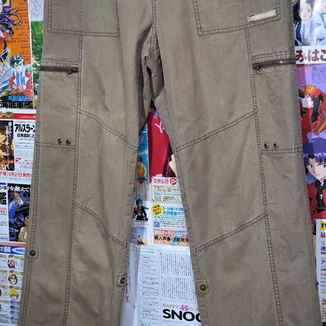 빈티지 브라운 신치백 멀티포켓 카고 팬츠 상품이미지5