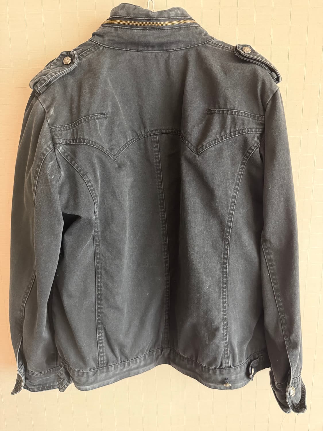 블랙 데님 자켓 상품이미지3