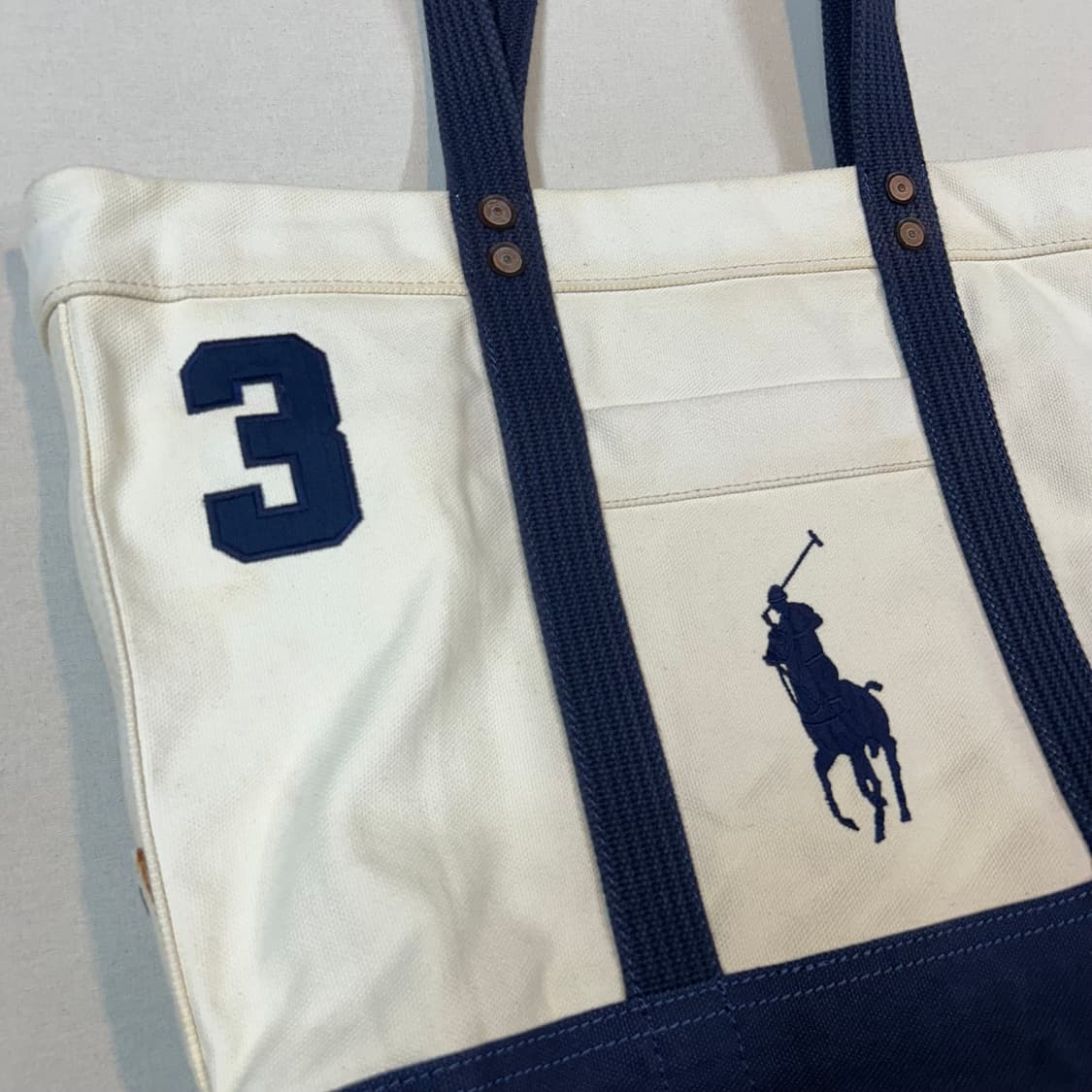 폴로 랄프로렌 빅포니 캔버스 토트백 숄더백 상품이미지3