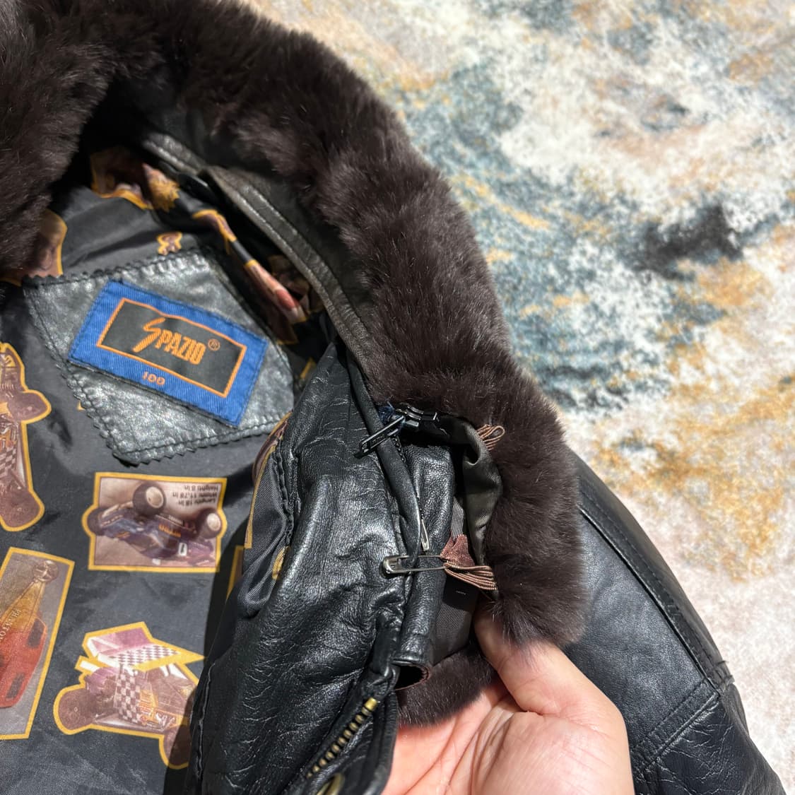 빈티지 양가죽 무스탕 레더자켓 상품이미지4