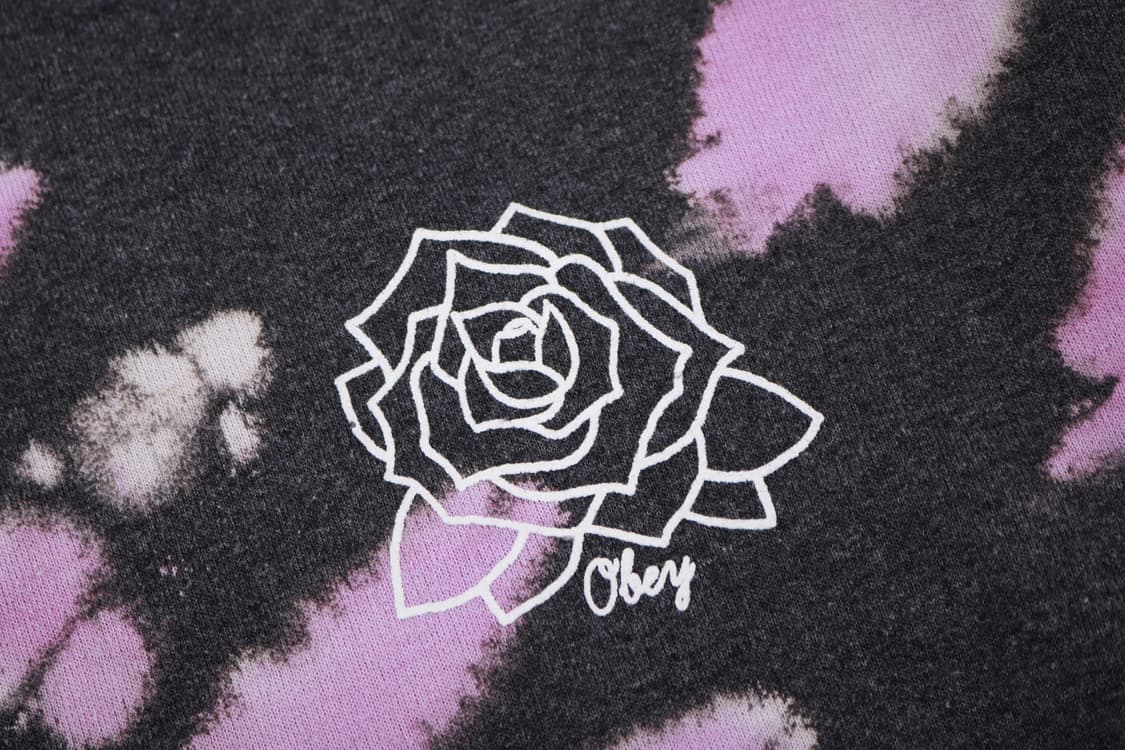 [L] 오베이 블랙 타이다이 로즈 후드티 상품이미지2