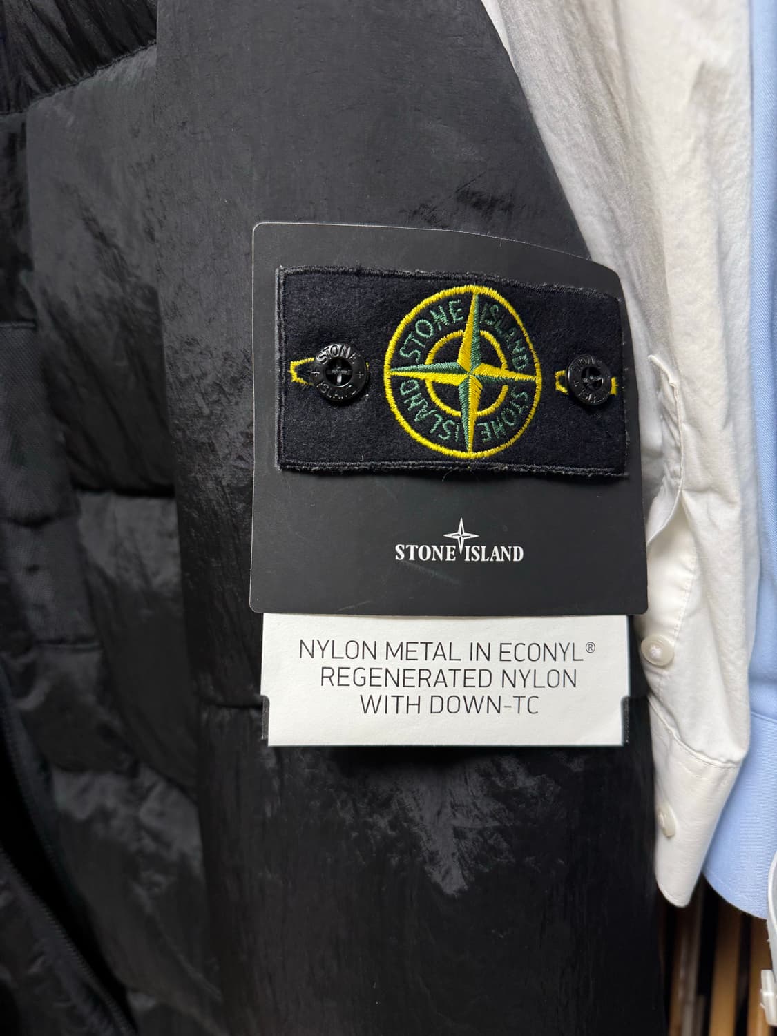 스톤아일랜드 나일론메탈 패딩 블랙 상품이미지3