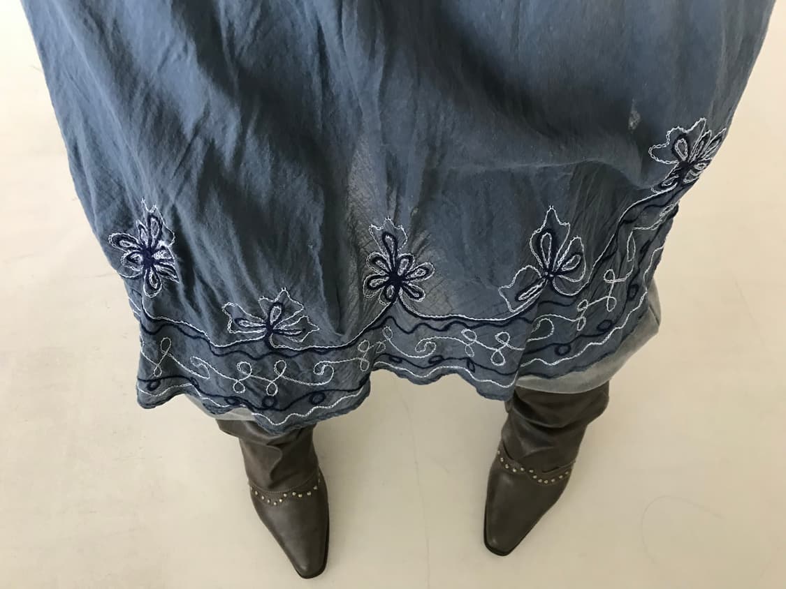 vintage blue stitch sleeveless one-piece 상품이미지6