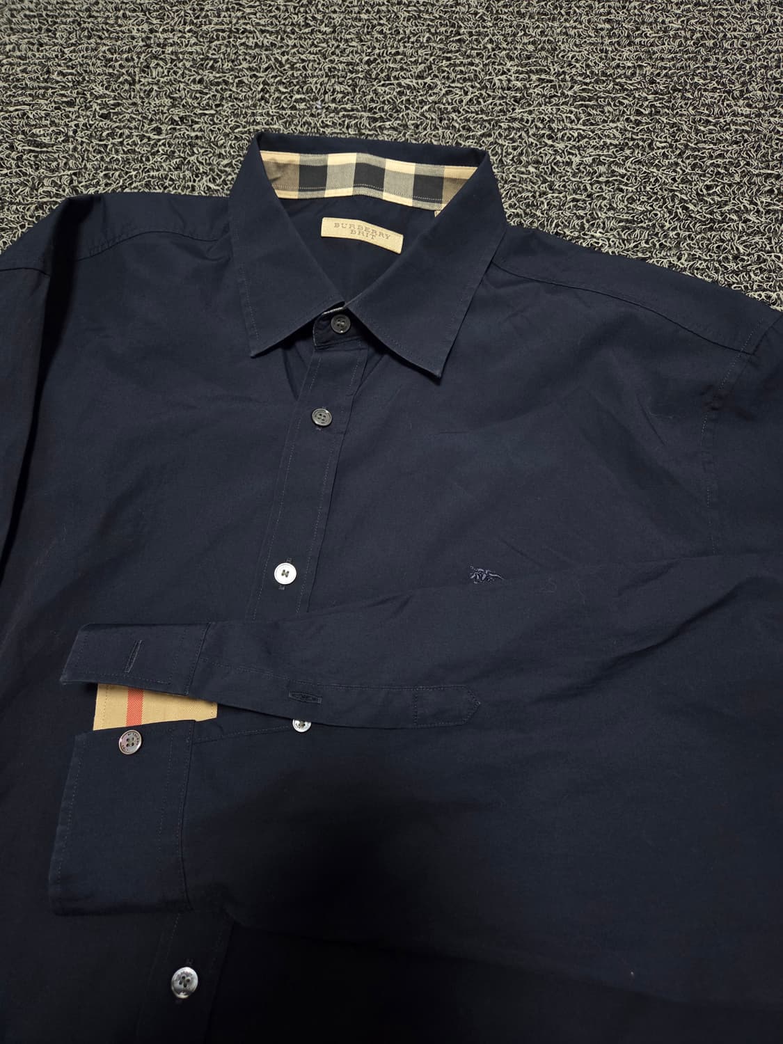 버버리 셔츠/2XL/네이비(9) 상품이미지3