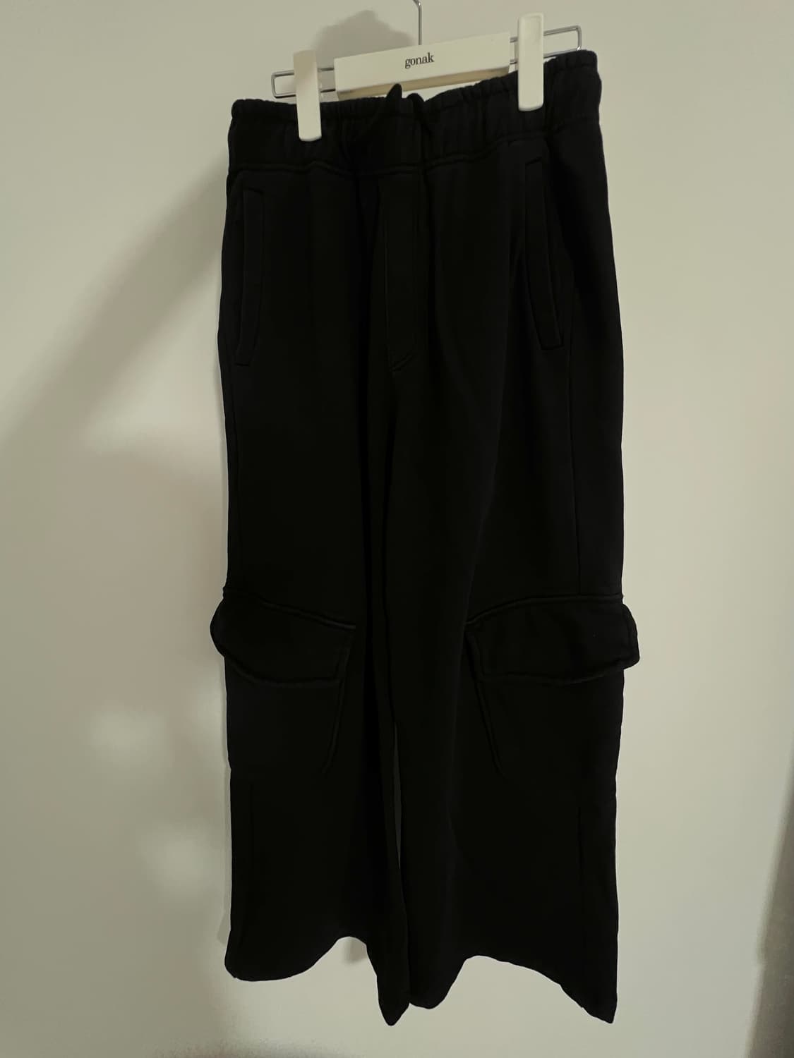 [2] 폴리테루 휴먼인덱스 휴먼 카고 스웻 팬츠 블랙 상품이미지2