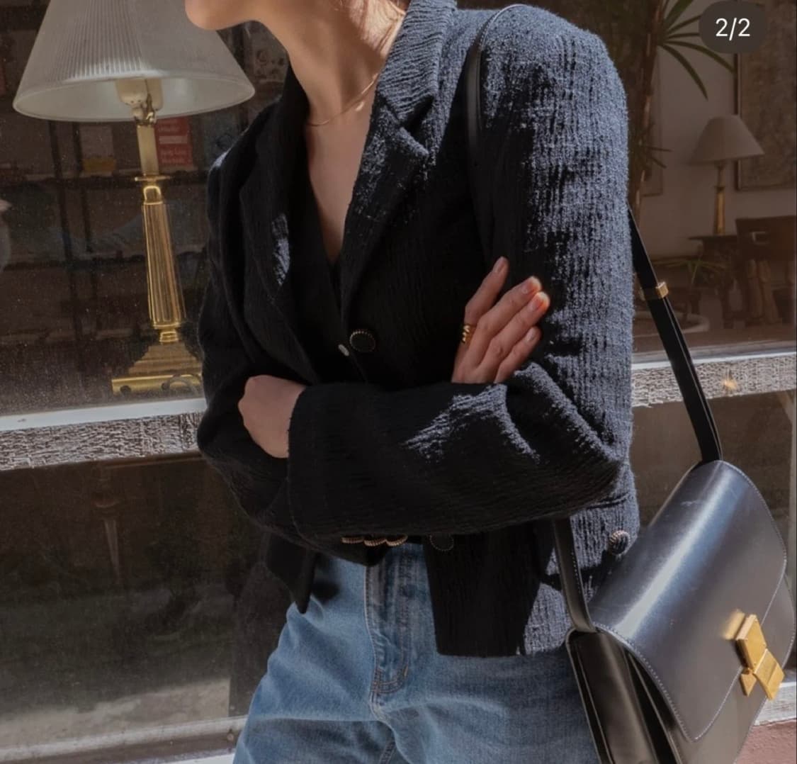 Ore 오어 마가렛 트위드 재킷 아이보리 상품이미지2