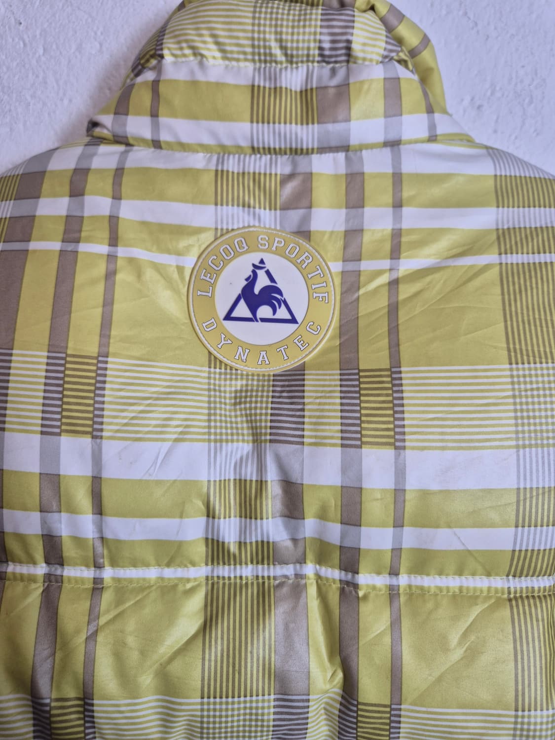 95)르꼬끄 옐로우 체크  덕다운 패딩 점퍼 상품이미지4