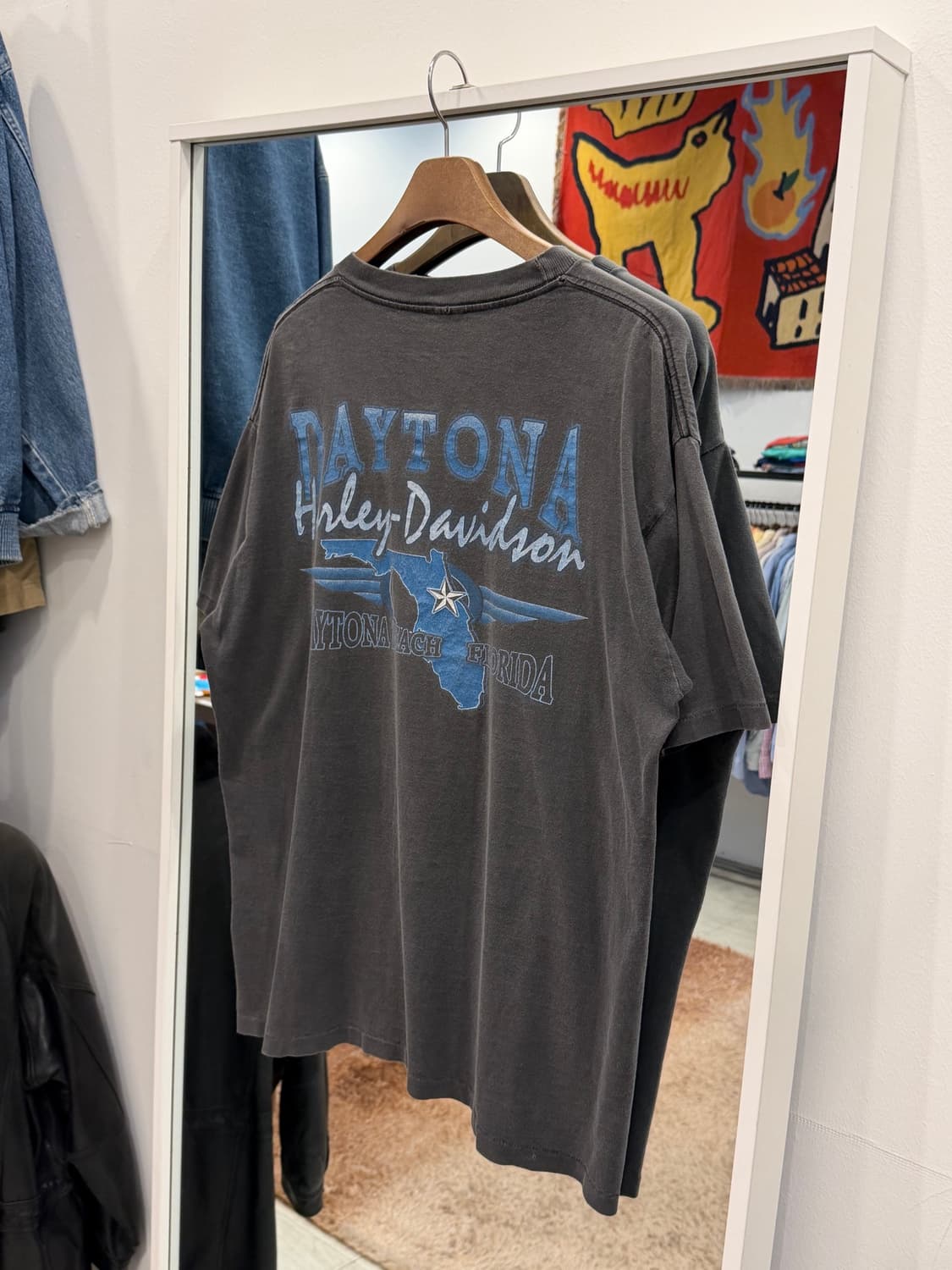 90s Harley-Davidson 할리데이비슨 모터사이클 페이딩 티셔츠 상품이미지4