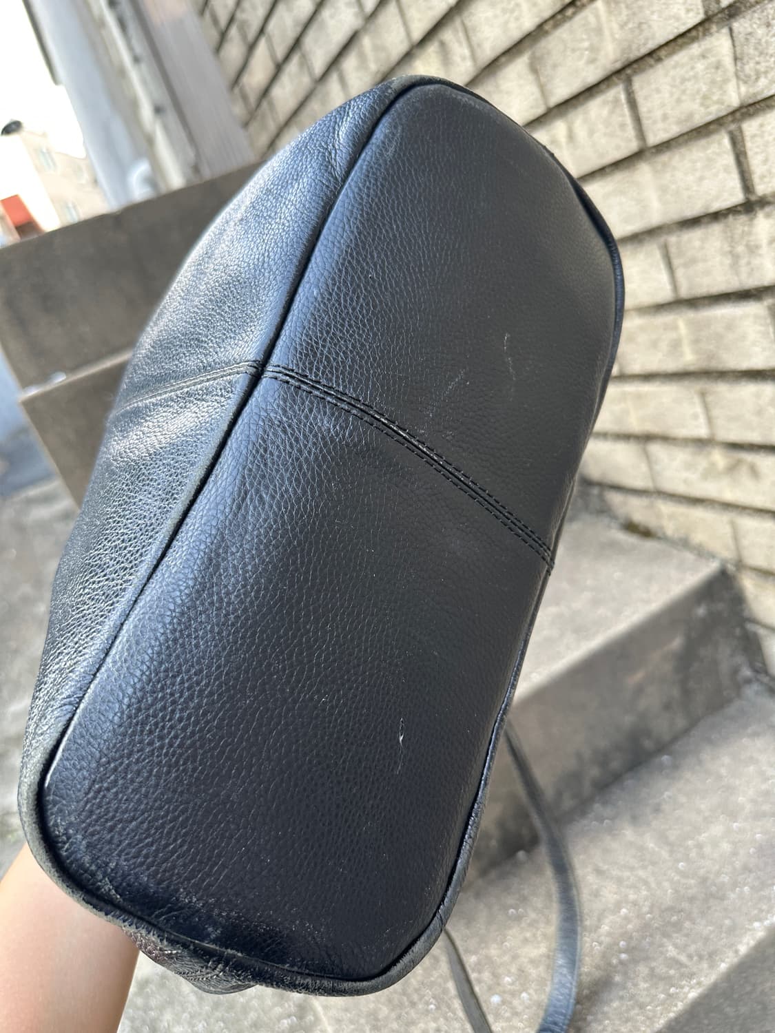 NONE vintage leather big bag 상품이미지5