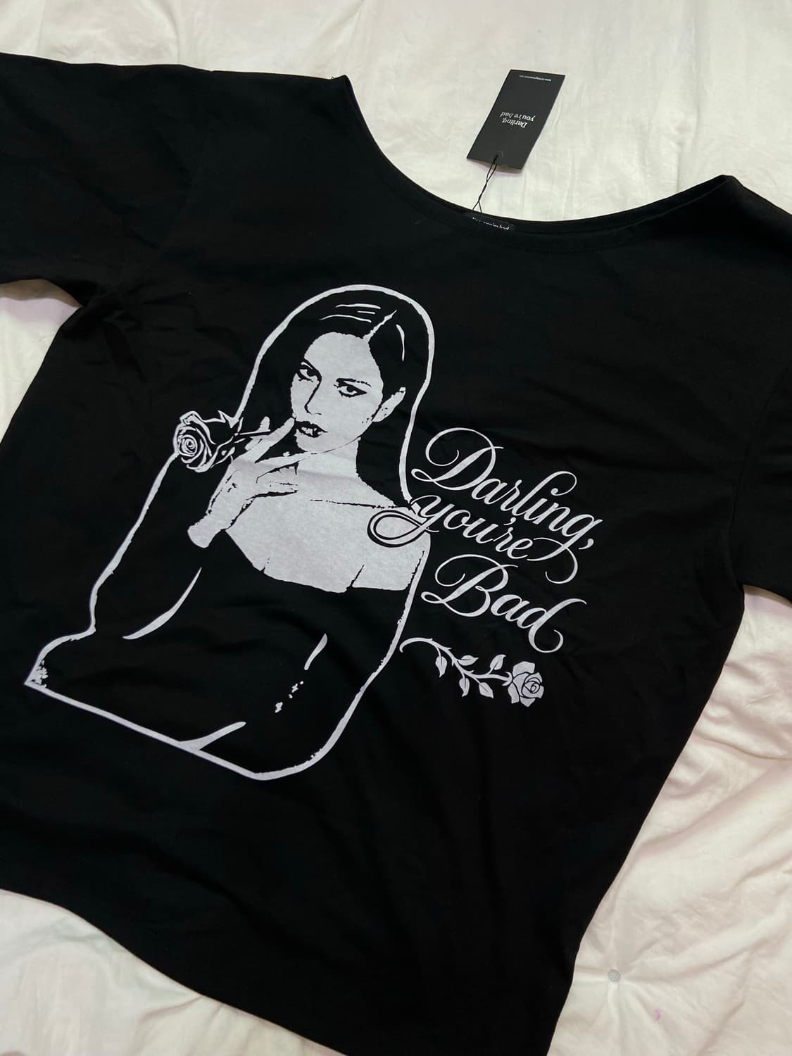 달링유어배드 SMOKING ROSE TEE 상품이미지3