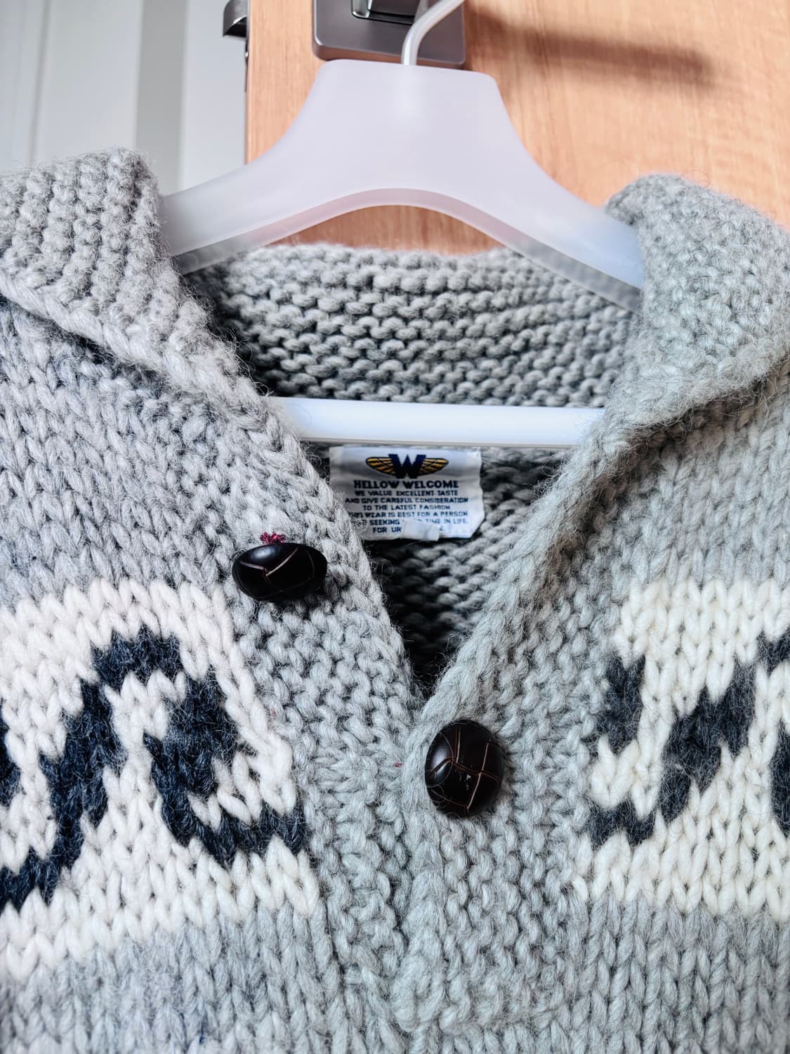 빈티지 대장템 그레이 사슴 코위찬 니트 상품이미지10