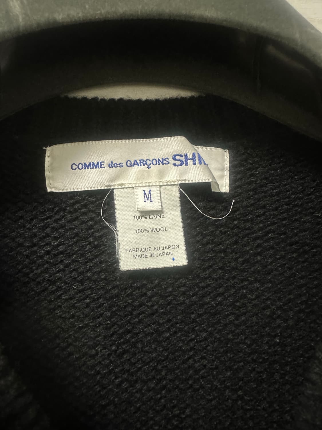 꼼데가르송 셔츠 asymmetrical 브이넥 니트 M 상품이미지3