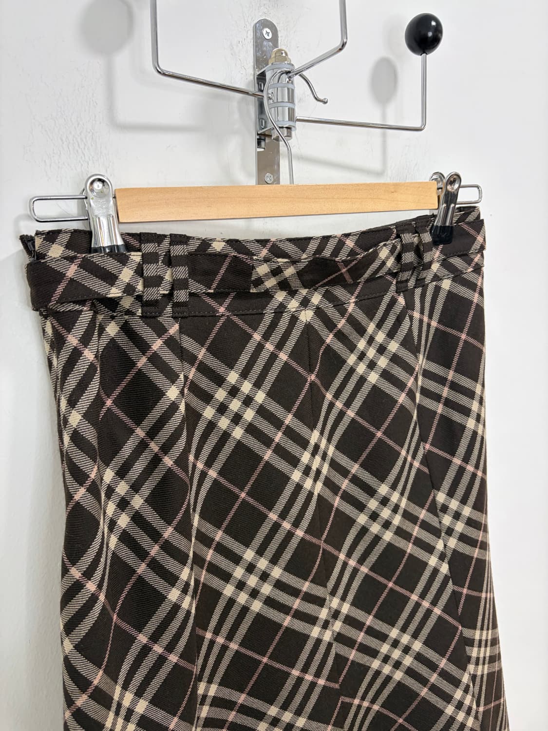 버버리 초코 브라운 미디 스커트 상품이미지9