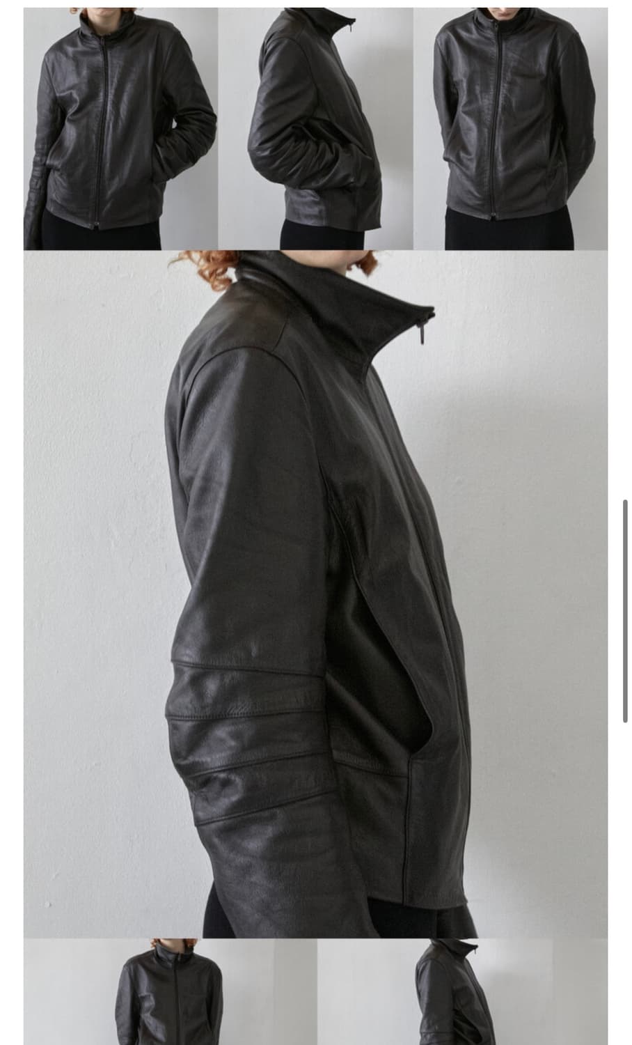머듈 레더 014 가죽자켓 브라운 3사이즈 상품이미지4