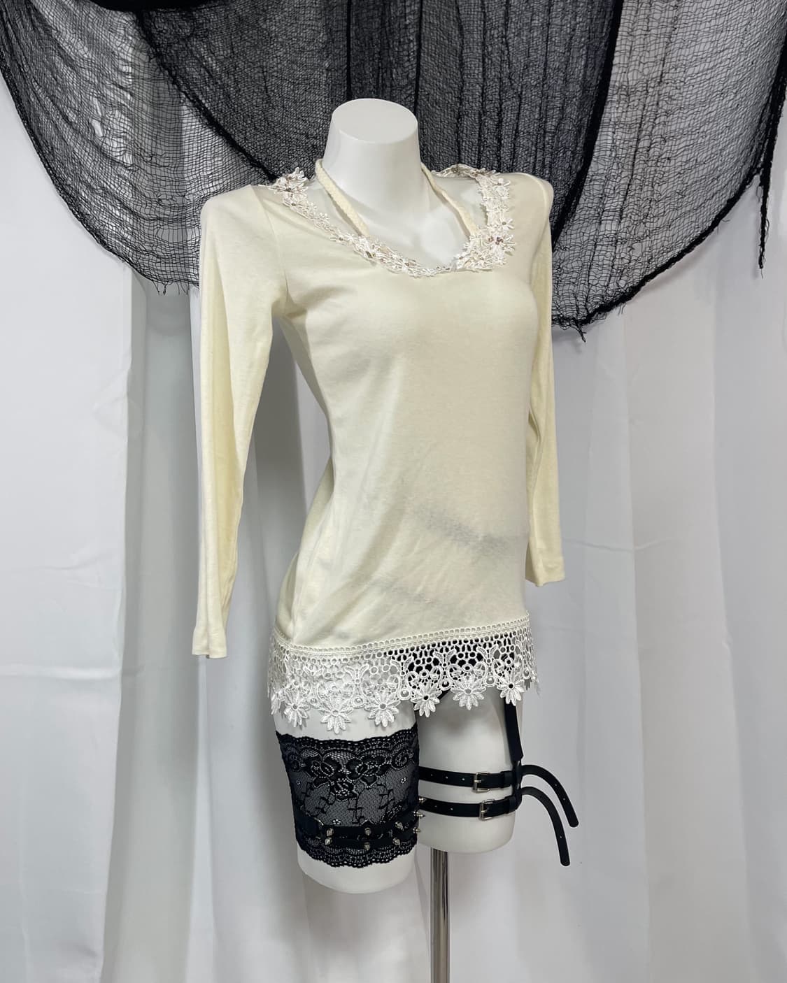 lace cubic t-shirt 상품이미지1
