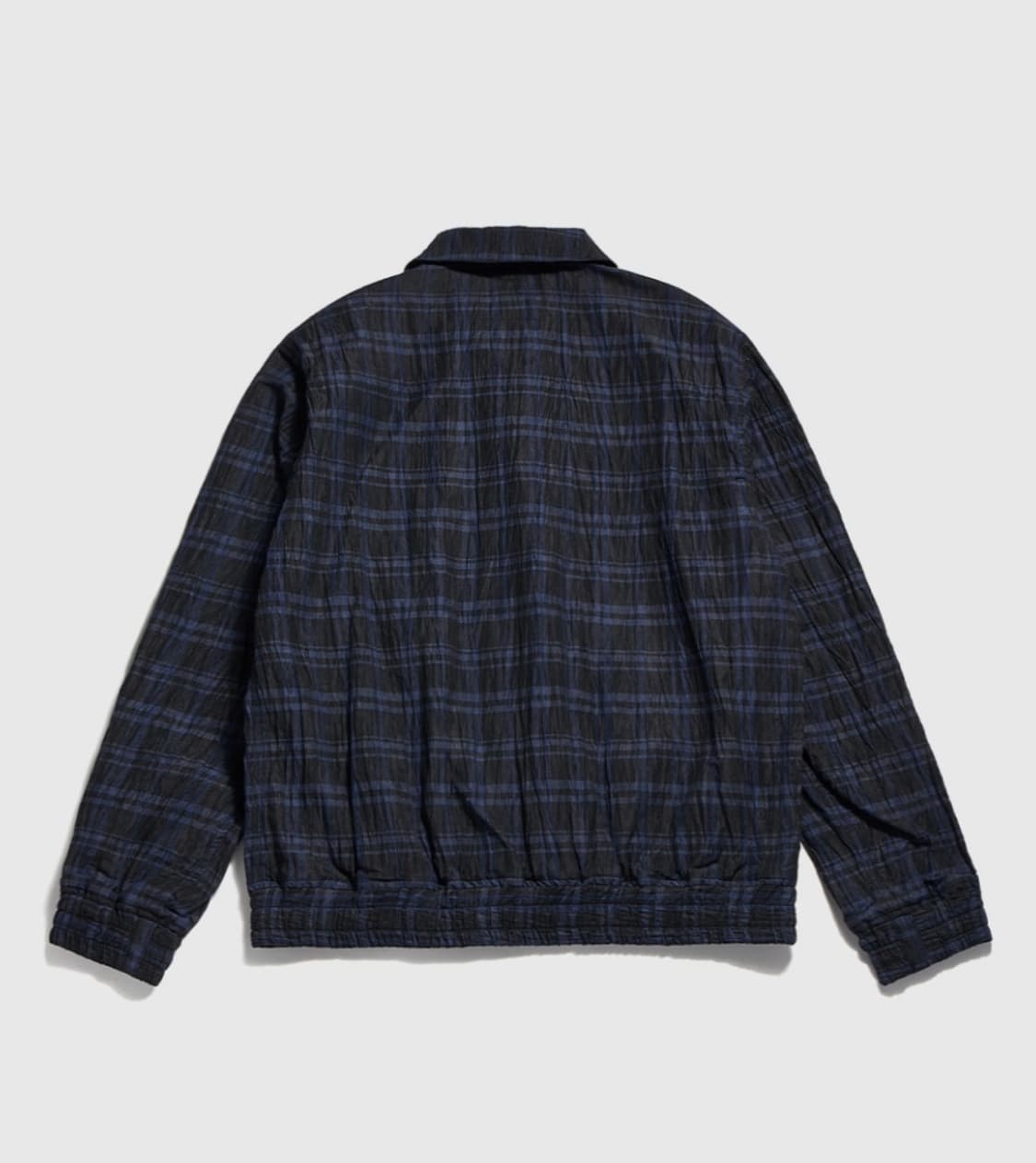 (M)이스트로그 프렌치 코치 자켓 블랙 블루 체크 상품이미지7