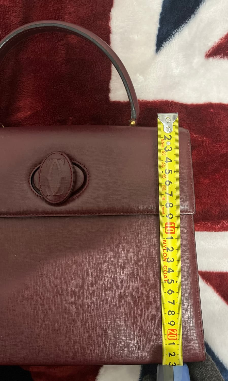 까르띠에 버건디 Calf Leather 핸드백 정품 상품이미지9