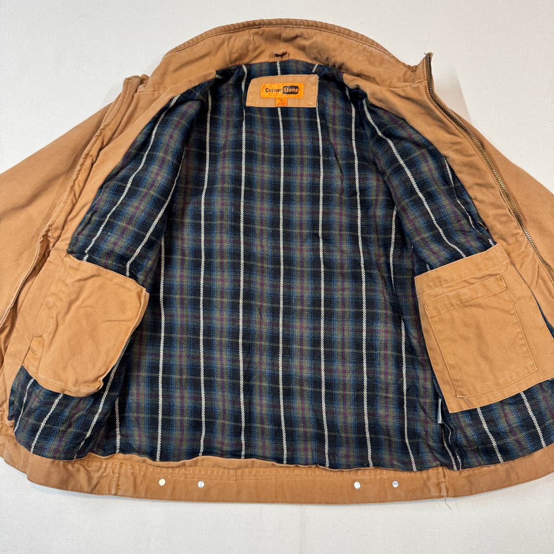 M) Corner Stone USA 워크웨어 워크 자켓 탄 브라운 상품이미지5