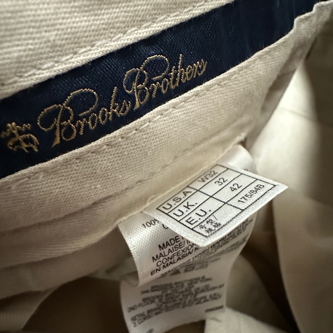 BROOKS BROTHERS cotton chino pants 상품이미지4