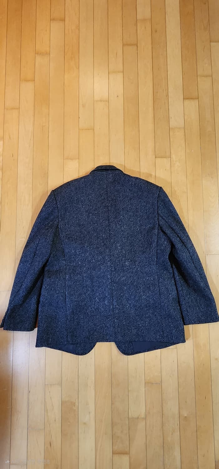 네이비 헤비울트위드 모직자켓 3XL 상품이미지5