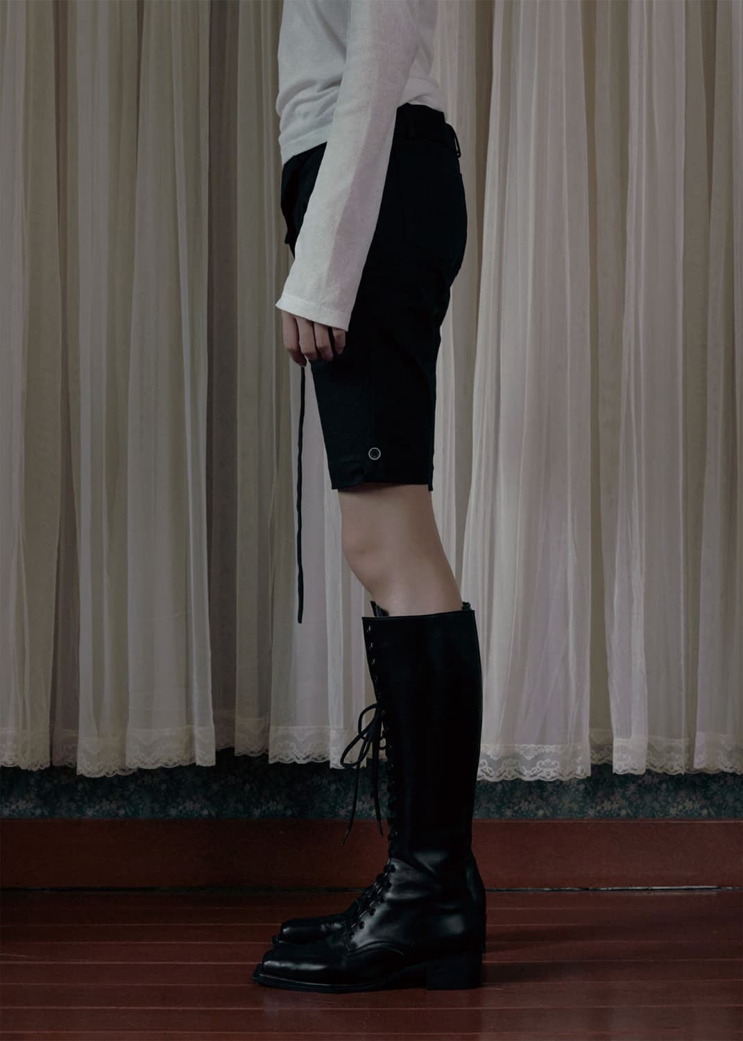 보헤미안서울 BELTED RIDING HALF PANTS 상품이미지6