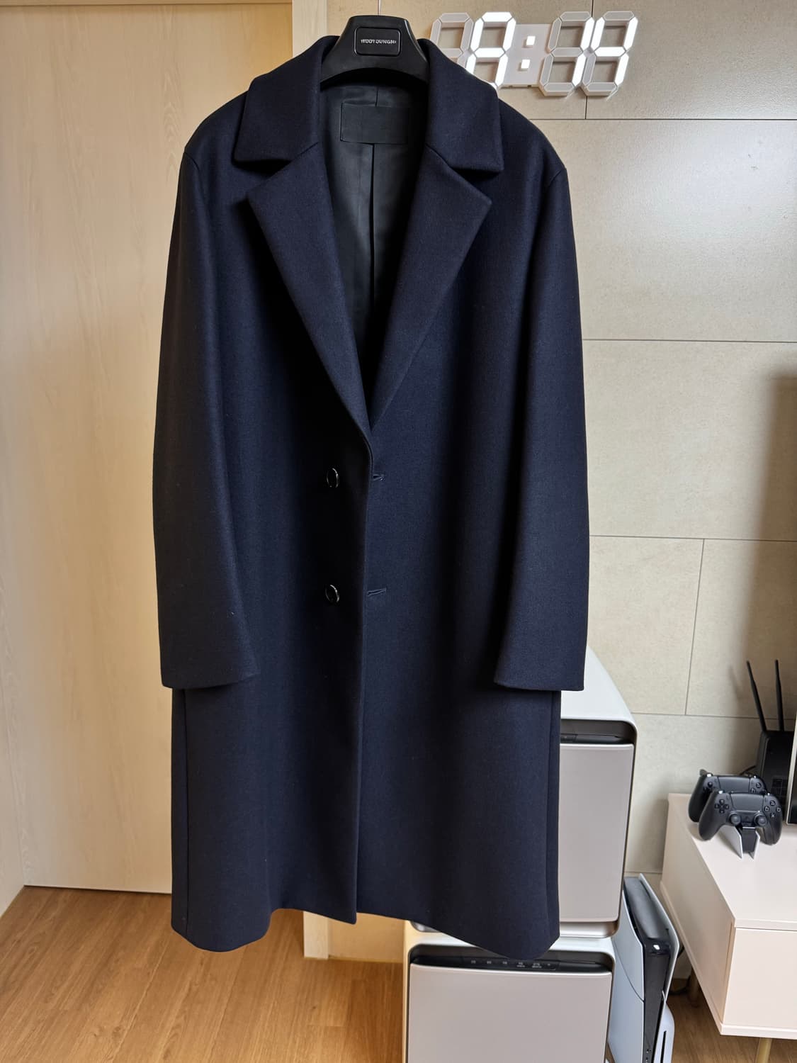 인사일런스 캐시미어 싱글 오버핏 코트 상품이미지1