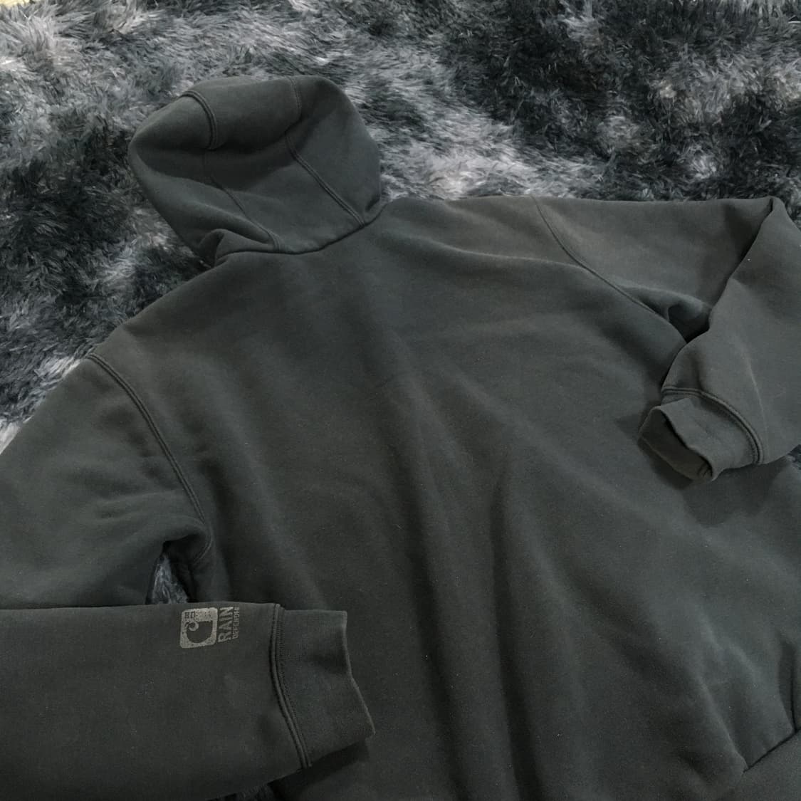 투티/0408 칼하트 블랙 후드 집업 rain depender 워크 자켓 상품이미지3