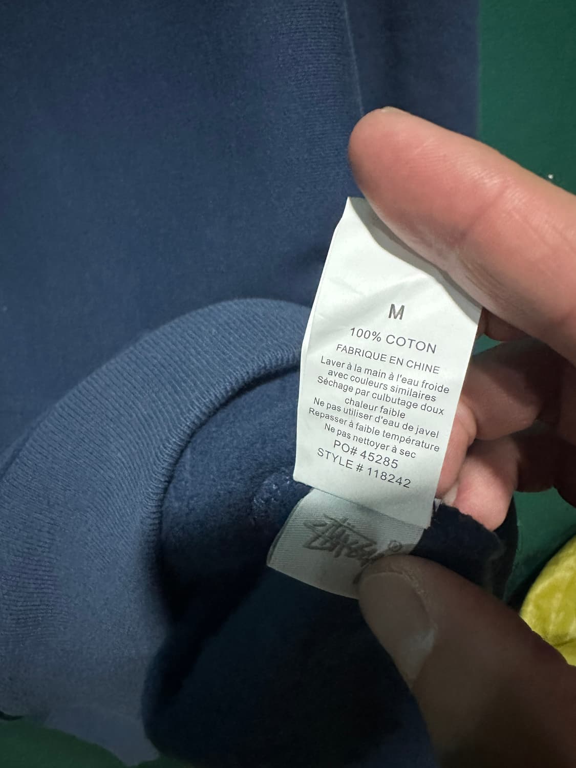 스투시 후드티 네이비 M 상품이미지4