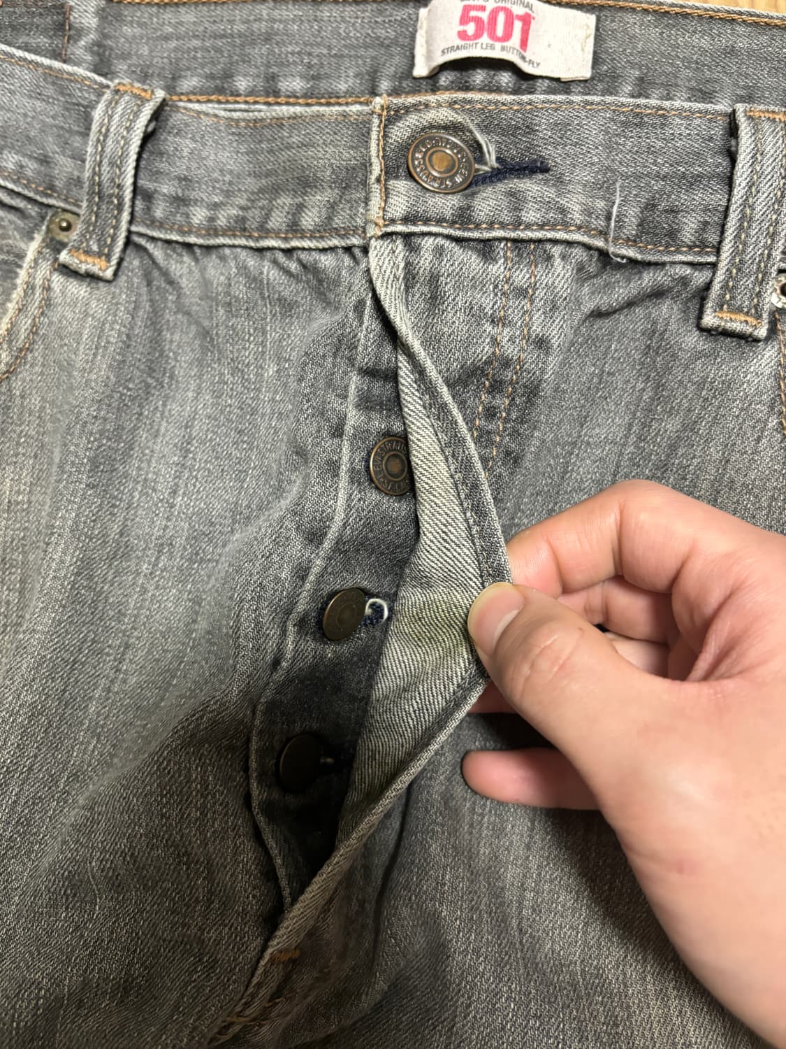 리바이스501 그레이진 36x34 상품이미지8
